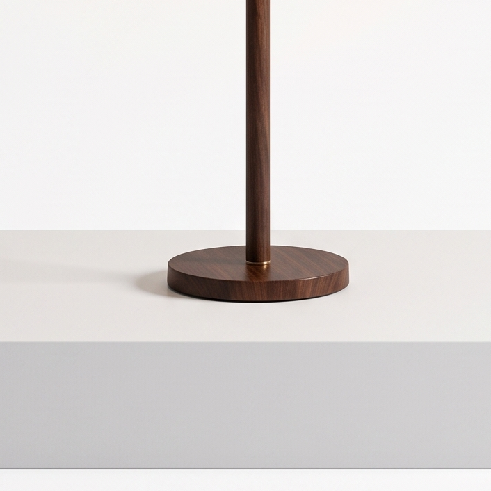 Amber Dome Floor Lamp on a white display plinth, detail view
