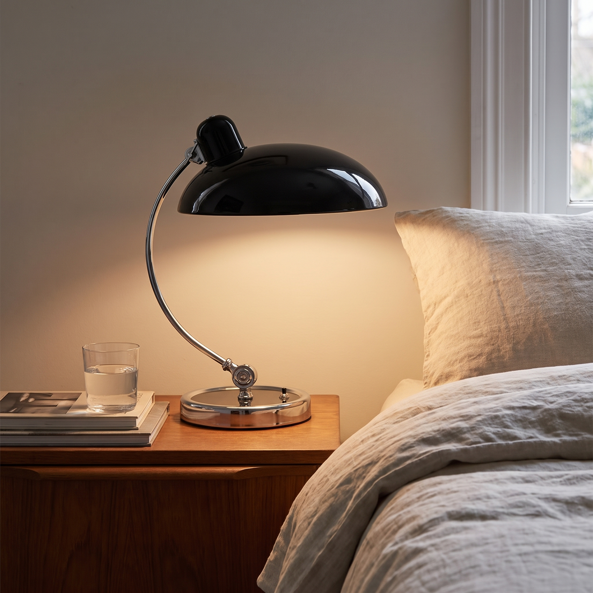 Bauhaus Mushroom Desk Lamp in a styled room